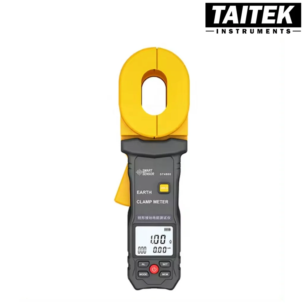 เครื่องวัดความต้านทานดินแบบหนีบ Clamp Earth Resistance Tester SMART SENSOR รุ่น ST4800 เครื่องวัดความต้านทานดินแบบหนีบ Clamp Earth Resistance Tester SMART SENSOR รุ่น ST4800