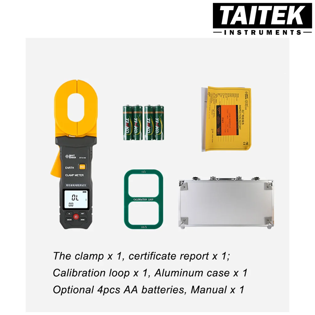 เครื่องวัดความต้านทานดินแบบหนีบ Clamp Earth Resistance Tester SMART SENSOR รุ่น ST4800 เครื่องวัดความต้านทานดินแบบหนีบ Clamp Earth Resistance Tester SMART SENSOR รุ่น ST4800