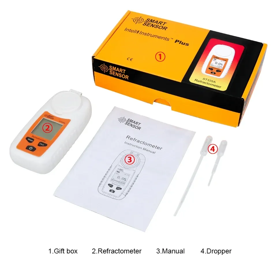 เครื่องวัดความหวาน Sugar Brix Refractometer SMART SENSOR ST355A เครื่องวัดความหวาน Sugar Brix Refractometer SMART SENSOR ST355A