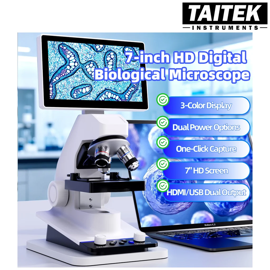 กล้องจุลทรรศน์พร้อมจอ Digital Biological Microscope รุ่น BM070 Optical zoom 400X Digital zoom 1500X จอLCD 7นิ้ว เหมาะกับการใช้งานทั่วไปในการเรียนและการศึกษา กล้องจุลทรรศน์พร้อมจอ Digital Biological Microscope รุ่น BM070 Optical zoom 400X Digital zoom 1500X จอLCD 7นิ้ว เหมาะกับการใช้งานทั่วไปในการเรียนและการศึกษา