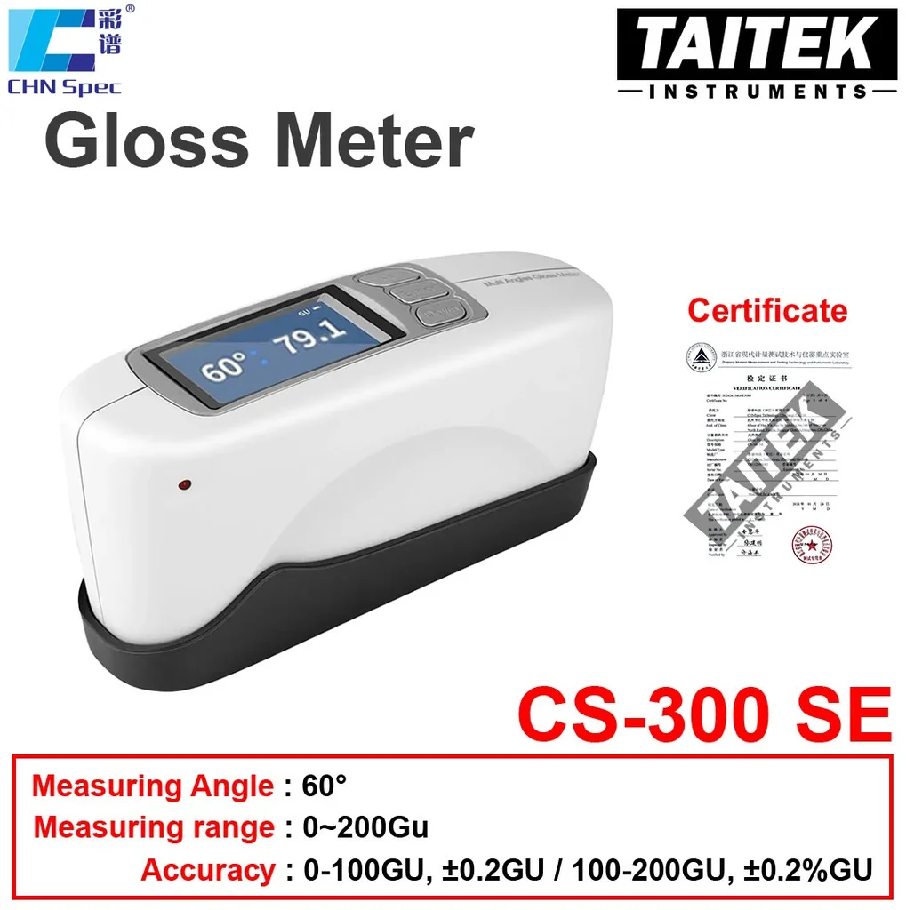 เครื่องวัดความเงาแบบ 1มุมองศา Single Angle Gloss meter CHNSpec รุ่น CS-300 SE มุมองศา 60º ช่วงการวัด 0-200GU พร้อมใบCer จากโรงงาน เครื่องวัดความเงาแบบ 1มุมองศา Single Angle Gloss meter CHNSpec รุ่น CS-300 SE มุมองศา 60º ช่วงการวัด 0-200GU พร้อมใบCer จากโรงงาน