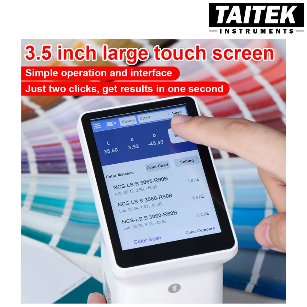 เครื่องวัดสี Multifunctional Colorimeter Linshang รุ่น LS173 Measuring aperture 8mm Illumination geometry D/8 เหมาะกับการใช้งานอเนกประสงค์ ครอบคลุมการวัดสีหลากหลายรูปแบบ