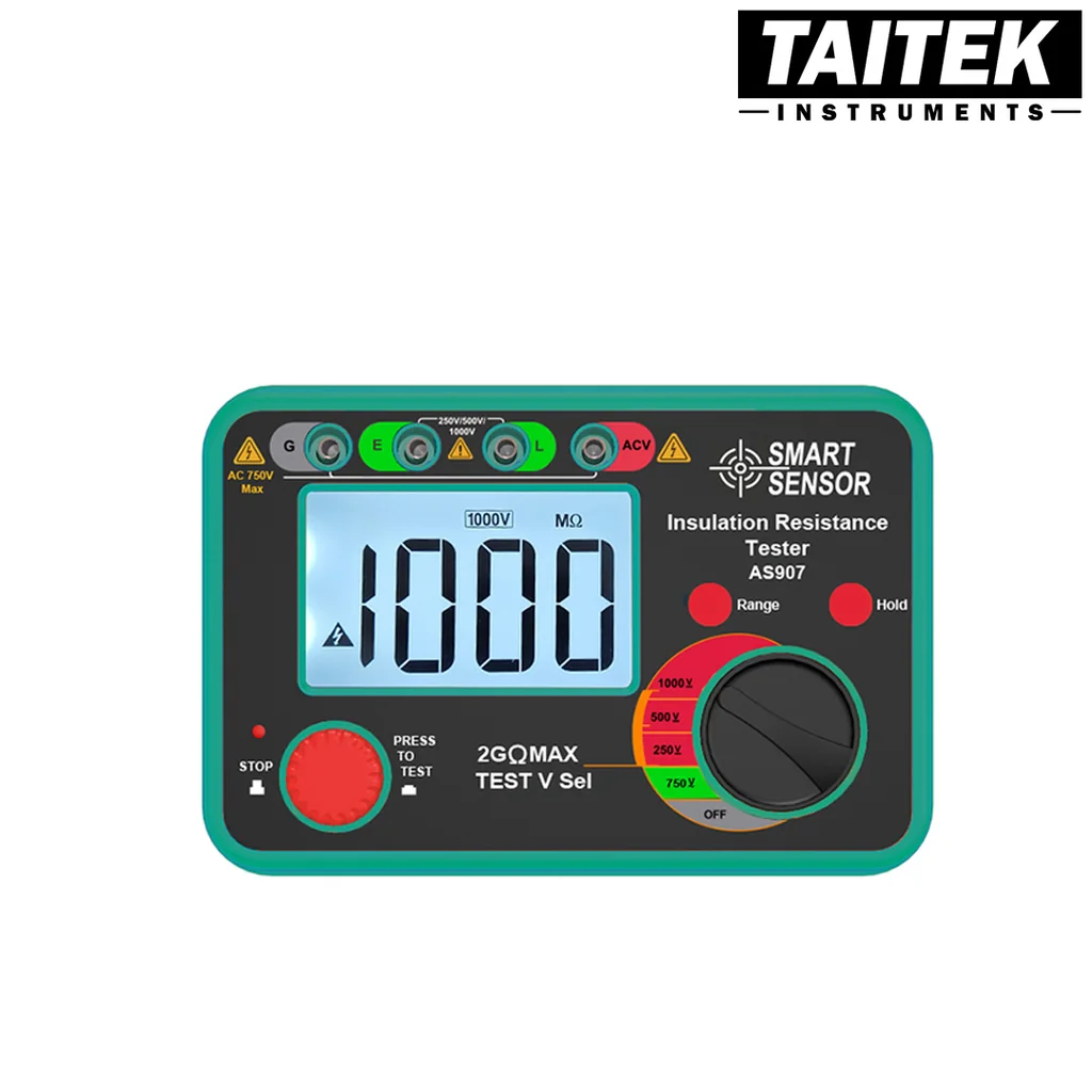 เครื่องทดสอบความเป็นฉนวน Insulation Resistance Tester SMART SENSOR รุ่น AS907 เครื่องทดสอบความเป็นฉนวน Insulation Resistance Tester SMART SENSOR รุ่น AS907