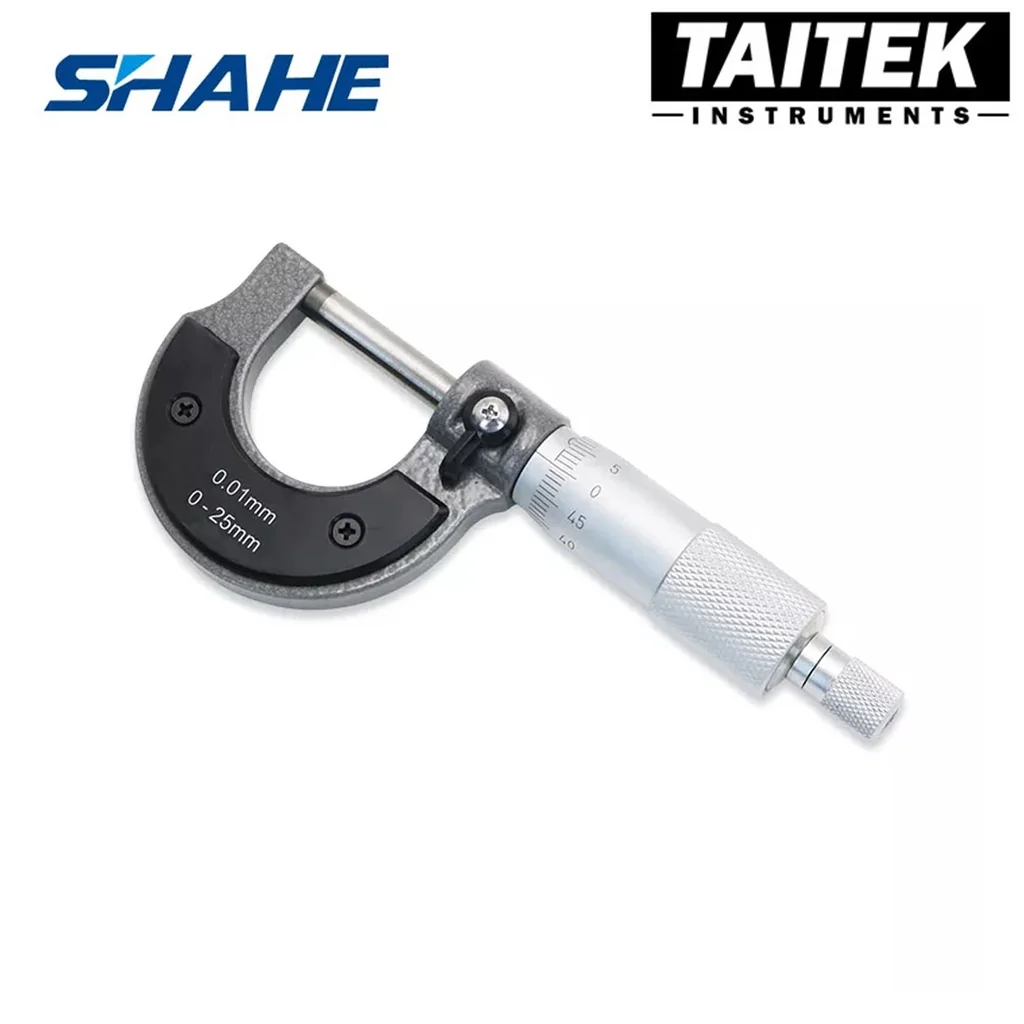 SHAHE 5200-25 ไมโครมิเตอร์วัดความหนาชิ้นงาน Precision Gauge Caliper Outside Micrometer | 0 - 25 mm