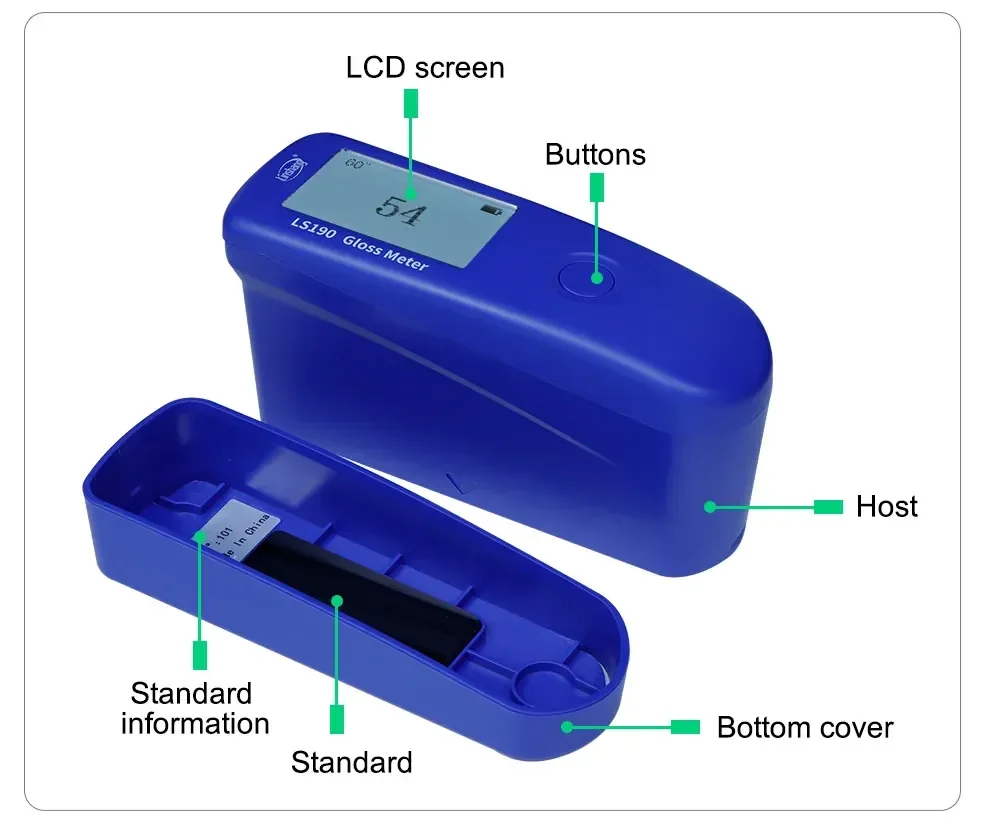 เครื่องวัดความเงาแบบ 1มุมองศา Single Angle Glossmeter Linshang LS190 เครื่องวัดความเงาแบบ 1มุมองศา Single Angle Glossmeter Linshang LS190