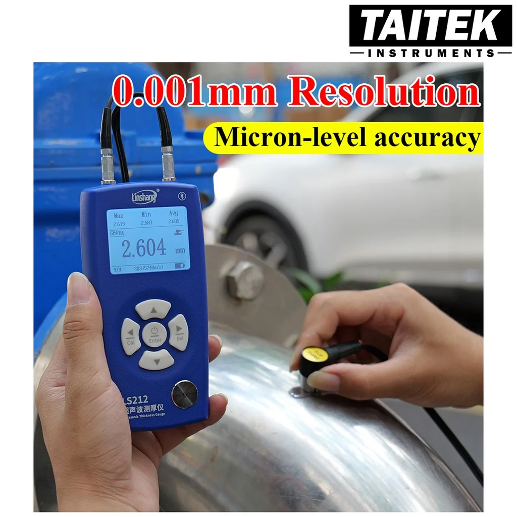 เครื่องวัดความหนาวัสดุ Ultrasonic Thickness Gauge Linshang รุ่น LS212 ช่วงการวัด 0.8~350mm(45#steel) ความละเอียด0.001 ความแม่นยำสูงระดับมืออาชีพ เครื่องวัดความหนาวัสดุ Ultrasonic Thickness Gauge Linshang รุ่น LS212 ช่วงการวัด 0.8~350mm(45#steel) ความละเอียด0.001 ความแม่นยำสูงระดับมืออาชีพ