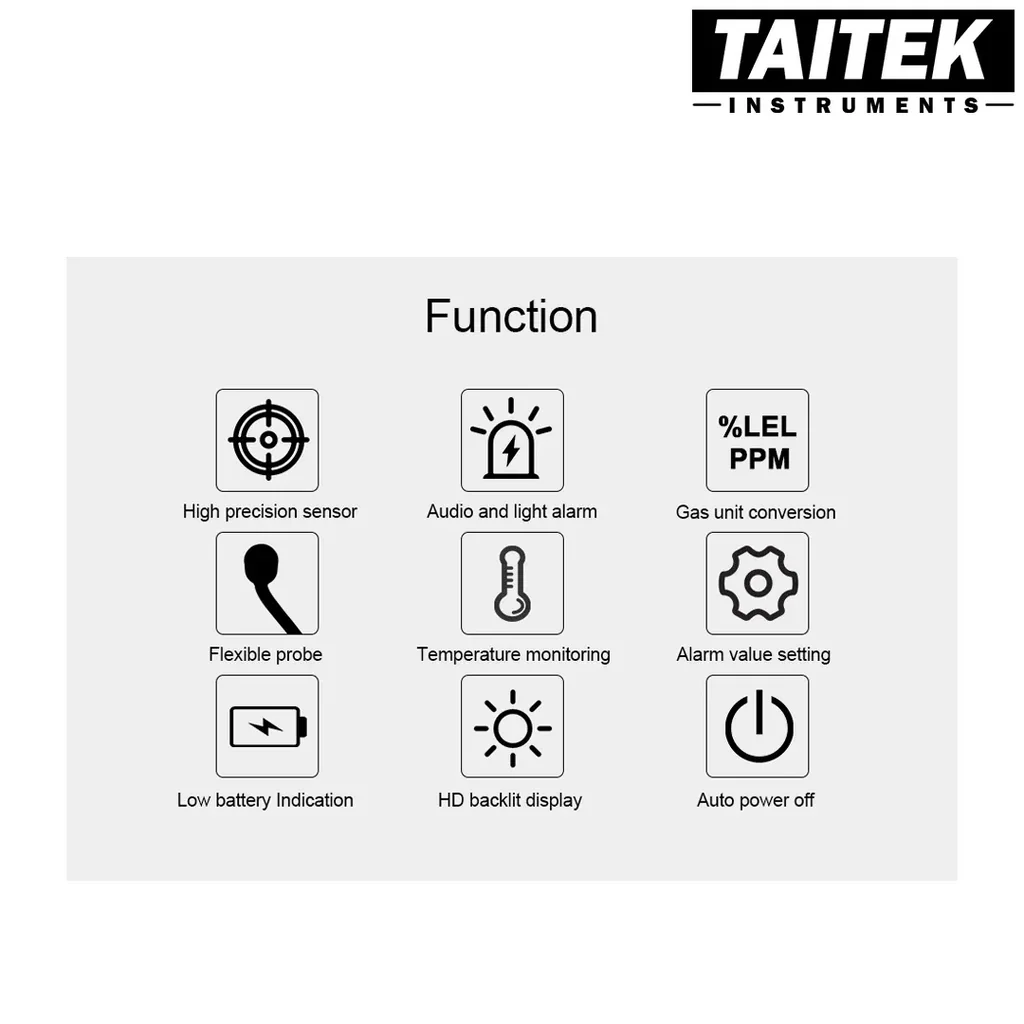 เครื่องตรวจจับก๊าซไวไฟ Combustible Gas Detector SMART SENSOR รุ่น AS8800C พร้อมจอแสดงผล LCD เครื่องตรวจจับก๊าซไวไฟ Combustible Gas Detector SMART SENSOR รุ่น AS8800C พร้อมจอแสดงผล LCD