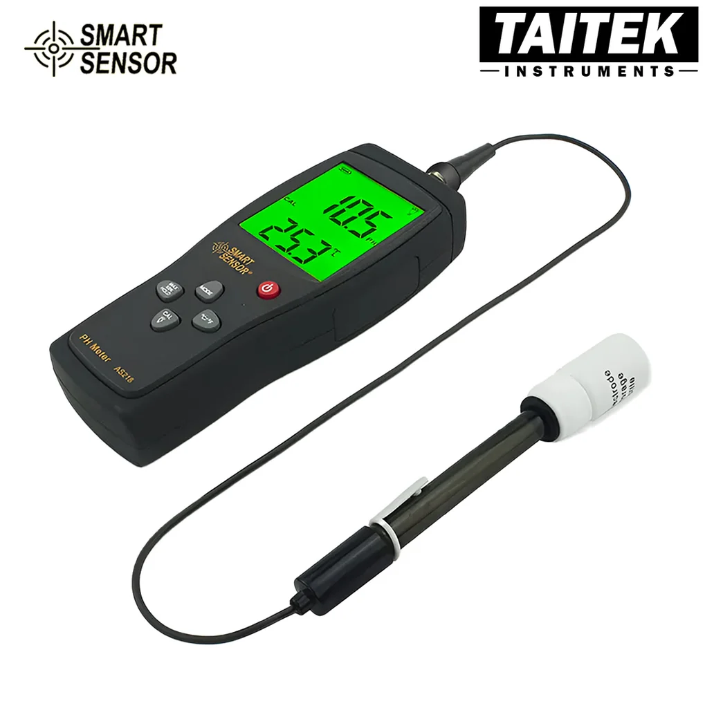 เครื่องวัดคุณภาพน้ำ pH Meter SMART SENSOR รุ่น AS218 คาริเบท 3 points ค่า pH 4.00 , 6.86 , 9.18 เครื่องวัดคุณภาพน้ำ pH Meter SMART SENSOR รุ่น AS218 คาริเบท 3 points ค่า pH 4.00 , 6.86 , 9.18