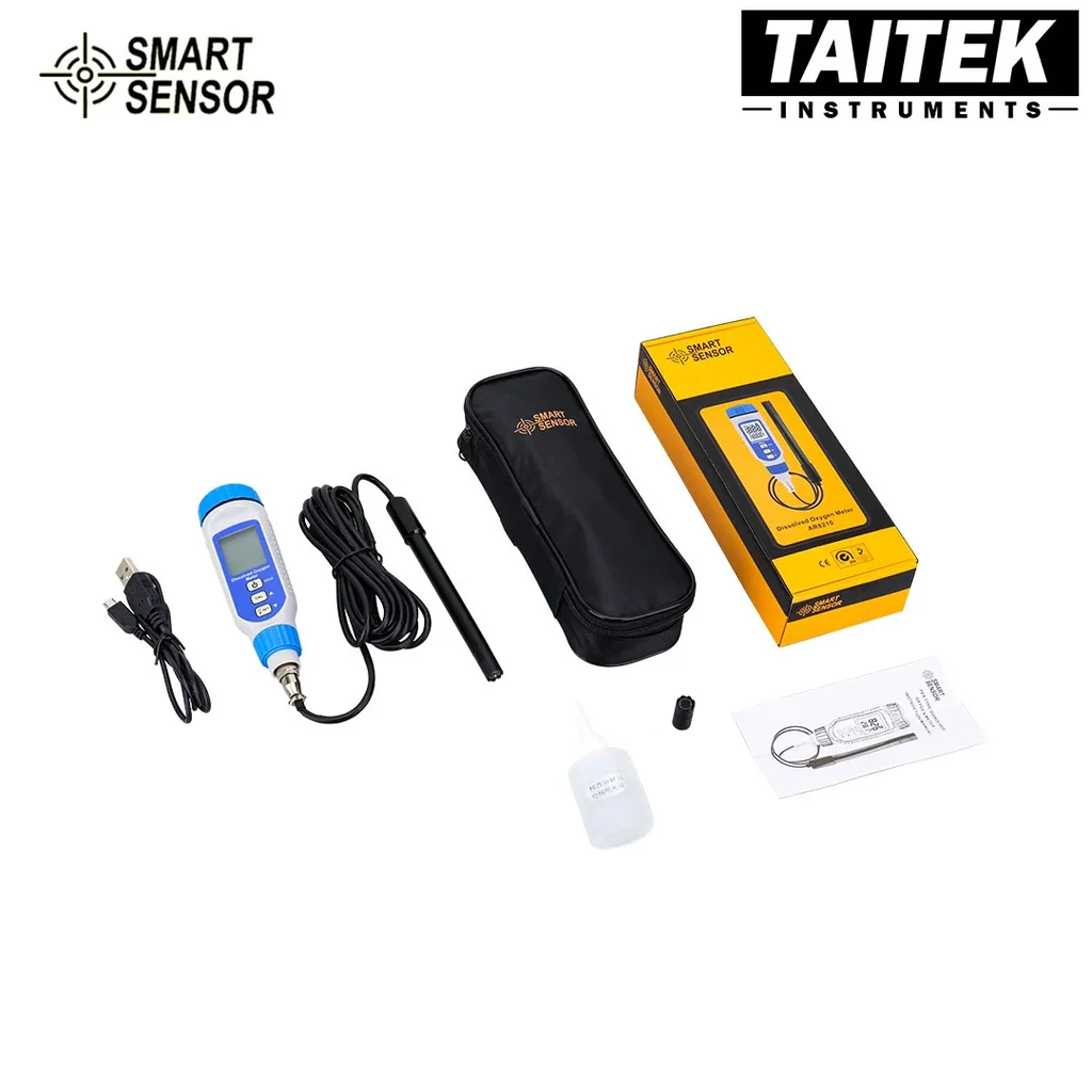 เครื่องวัดออกซิเจนในน้ำ Dissolved Oxygen Meter SMART SENSOR รุ่น AR8210 ช่วงการวัด 0~20mg/L ความแม่นยำ ±0.4mg/L เครื่องวัดออกซิเจนในน้ำ Dissolved Oxygen Meter SMART SENSOR รุ่น AR8210 ช่วงการวัด 0~20mg/L ความแม่นยำ ±0.4mg/L