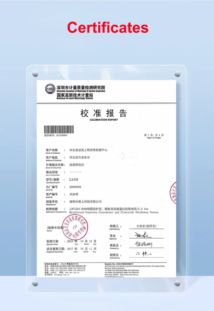 เครื่องวัดความหนากระจก Hollow Laser Glass Thickness Gauge Linshang รุ่น LS201 วัดความหนาแผ่นกระจกที่ซ้อนกันรวมถึงวัดความห่างระหว่างแผ่นกระจก เครื่องวัดความหนากระจก Hollow Laser Glass Thickness Gauge Linshang รุ่น LS201 วัดความหนาแผ่นกระจกที่ซ้อนกันรวมถึงวัดความห่างระหว่างแผ่นกระจก