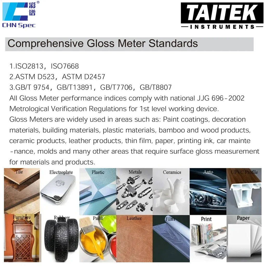 เครื่องวัดความเงาแบบ 1มุมองศา Single Angle Gloss meter CHNSpec รุ่น CS-300 มุมองศา 60º ช่วงการวัด 0-1000GU พร้อมใบCer จากโรงงาน เครื่องวัดความเงาแบบ 1มุมองศา Single Angle Gloss meter CHNSpec รุ่น CS-300 มุมองศา 60º ช่วงการวัด 0-1000GU พร้อมใบCer จากโรงงาน