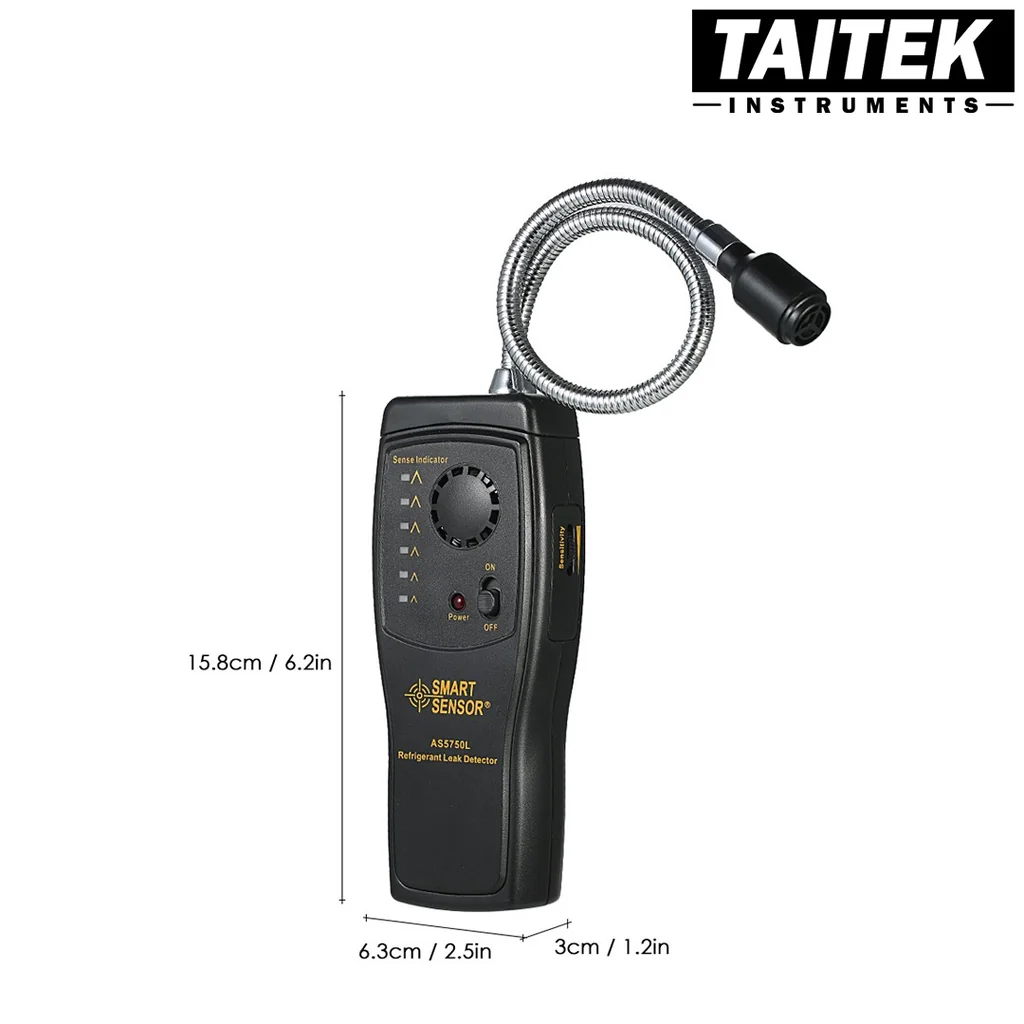 เครื่องตรวจจับการรั่วไหลของสารทำความเย็น Refrigerant Leak Detector SMART SENSOR รุ่น AS5750L เครื่องตรวจจับการรั่วไหลของสารทำความเย็น Refrigerant Leak Detector SMART SENSOR รุ่น AS5750L