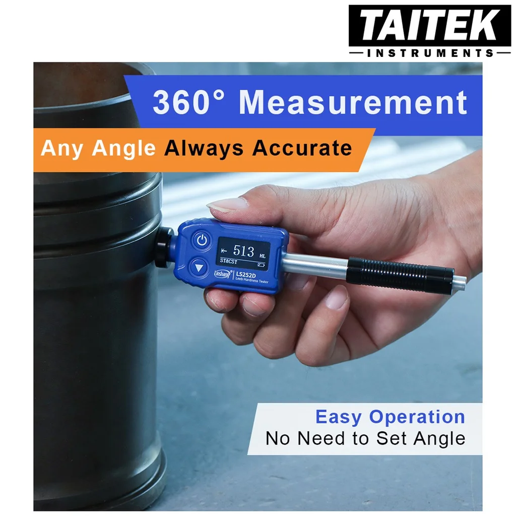 เครื่องวัดความแข็งโลหะ Leeb Hardness Tester Linshang รุ่น LS252D ความแม่นยำสูง HL HV HB HS HRA HRB HRC สำหรับเหล็กและโลหะ เหมาะกับการวัดทั่วไป เครื่องวัดความแข็งโลหะ Leeb Hardness Tester Linshang รุ่น LS252D ความแม่นยำสูง HL HV HB HS HRA HRB HRC สำหรับเหล็กและโลหะ เหมาะกับการวัดทั่วไป