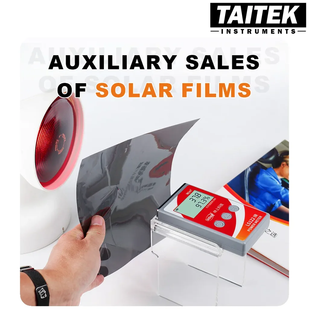 เครื่องวัดแสงอินฟราเรด IR Power Meter Linshang รุ่น LS122 Power 0-40000 W/m² Spectral 1000nm-1700nm IR Infrared Radiometer/Radiation Intensity/Solar Film/Window Tint Meter เครื่องวัดแสงอินฟราเรด IR Power Meter Linshang รุ่น LS122 Power 0-40000 W/m² Spectral 1000nm-1700nm IR Infrared Radiometer/Radiation Intensity/Solar Film/Window Tint Meter