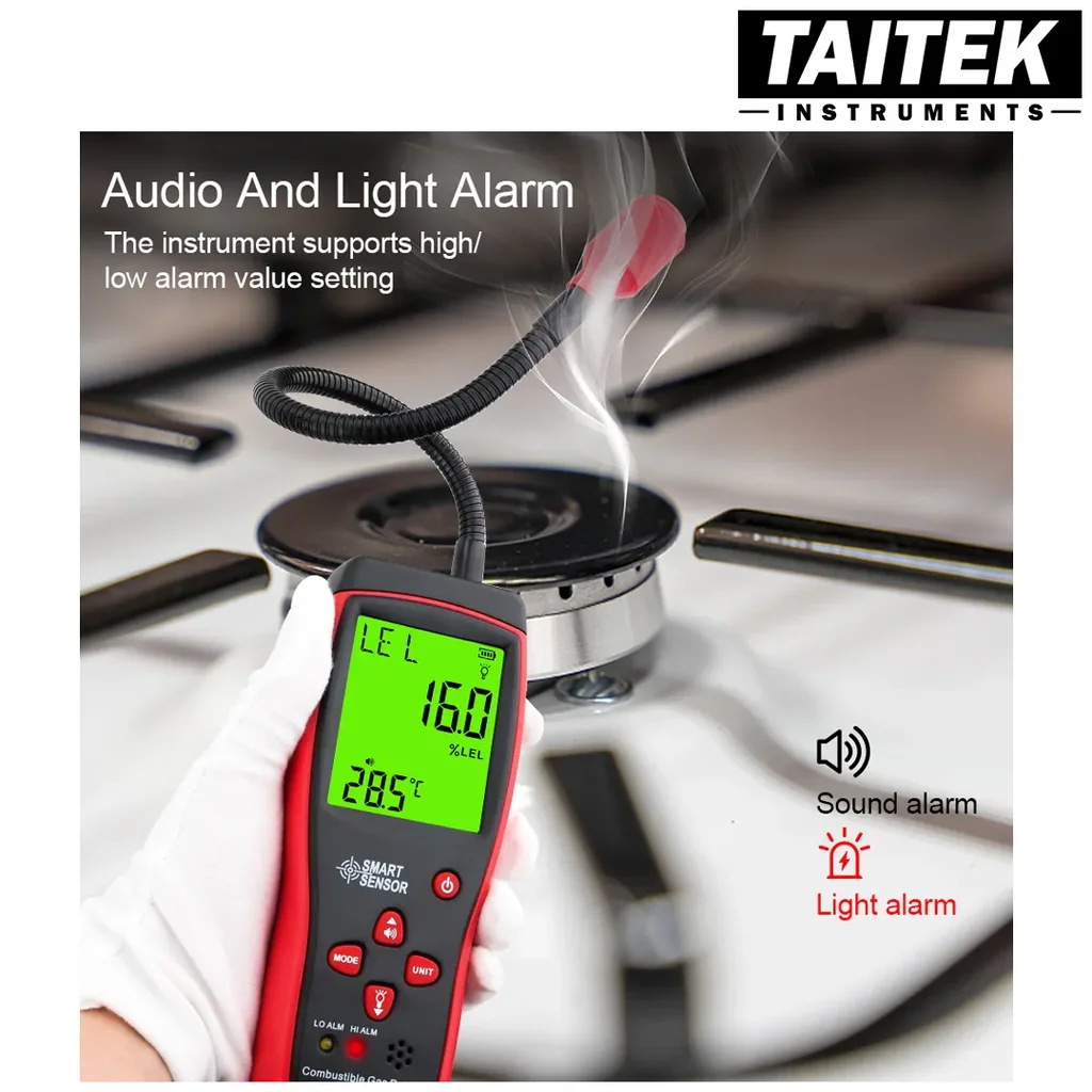 เครื่องตรวจจับก๊าซไวไฟ Combustible Gas Detector SMART SENSOR รุ่น AS8800C พร้อมจอแสดงผล LCD เครื่องตรวจจับก๊าซไวไฟ Combustible Gas Detector SMART SENSOR รุ่น AS8800C พร้อมจอแสดงผล LCD