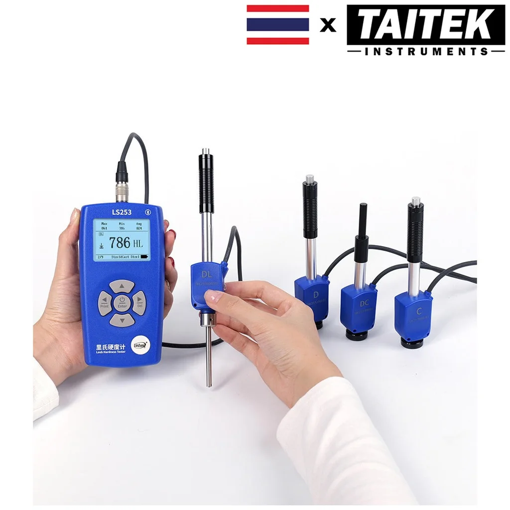 เครื่องวัดความแข็งโลหะ Leeb Hardness Tester Linshang รุ่น LS253 All-Probes D/DC/DL/C ระดับมืออาชีพความแม่นยำสูง HL HV HB HS HRA HRB HRC สำหรับเหล็กและโลหะ เครื่องวัดความแข็งโลหะ Leeb Hardness Tester Linshang รุ่น LS253 All-Probes D/DC/DL/C ระดับมืออาชีพความแม่นยำสูง HL HV HB HS HRA HRB HRC สำหรับเหล็กและโลหะ