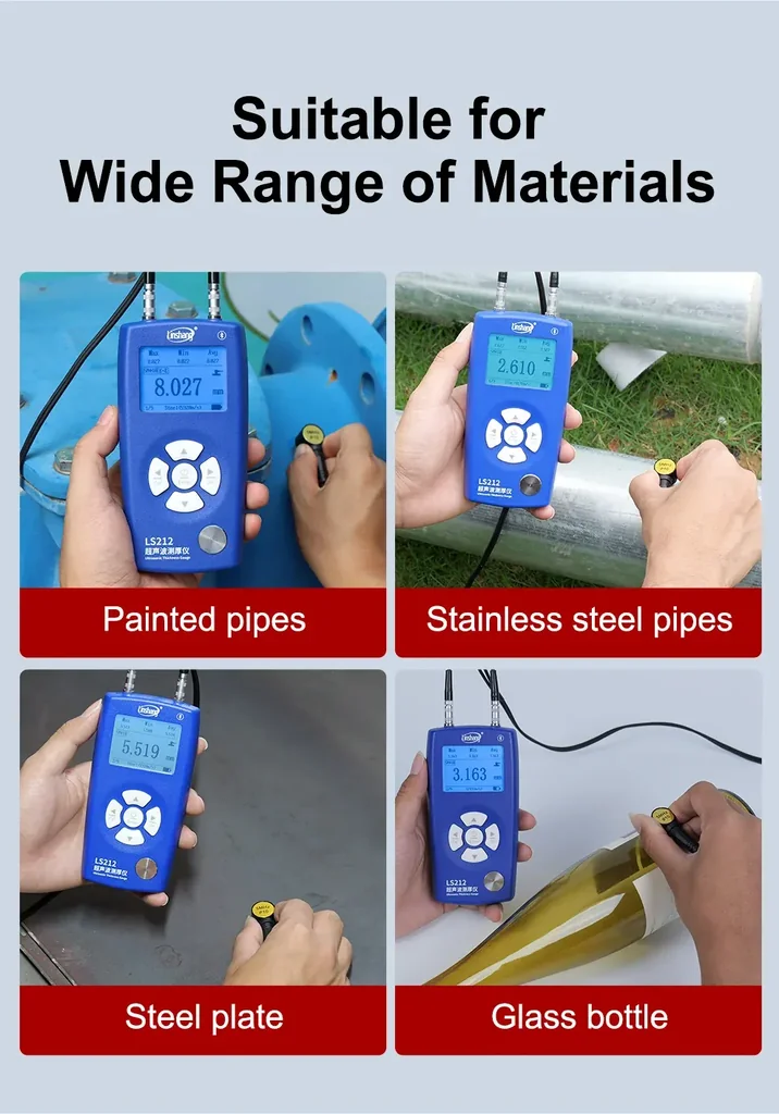 เครื่องวัดความหนาวัสดุ Ultrasonic Thickness Gauge Linshang LS212 เครื่องวัดความหนาวัสดุ Ultrasonic Thickness Gauge Linshang LS212