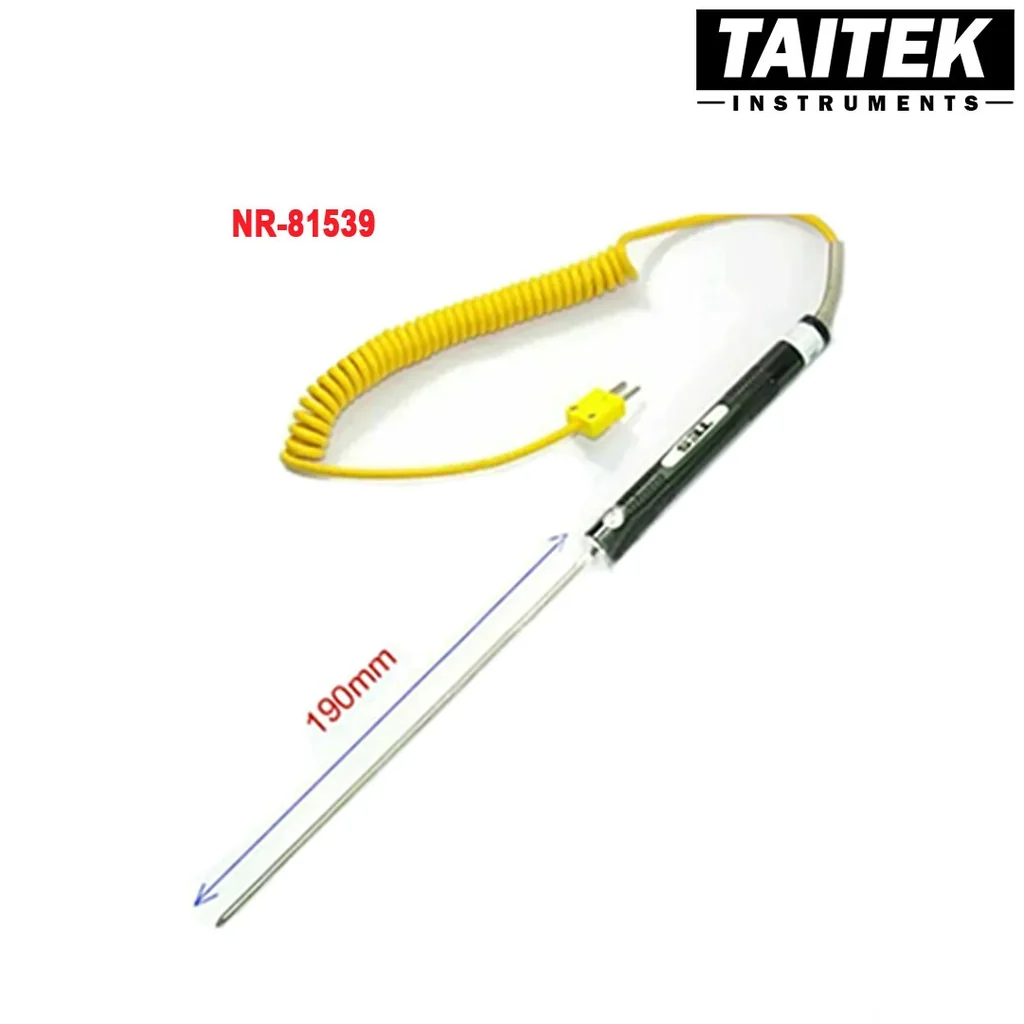 โพรบวัดอุณหภูมิ Type K Surface Thermocouple Probe ช่วงการวัดอุณหภูมิ -50~500°C โพรบวัดอุณหภูมิ Type K Surface Thermocouple Probe ช่วงการวัดอุณหภูมิ -50~500°C