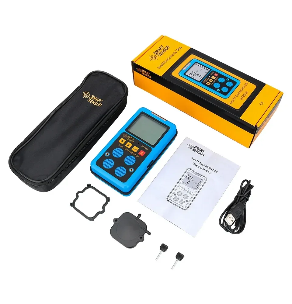 เครื่องตรวจจับก๊าซ Multifunctional Gas Detector SMART SENSOR ST8904 เครื่องตรวจจับก๊าซ Multifunctional Gas Detector SMART SENSOR ST8904