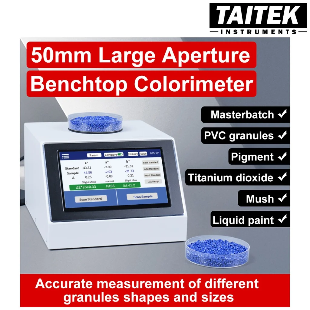 เครื่องวัดสี Multifunctional Colorimeter Linshang รุ่น LS177 Measuring aperture 50mm Illumination geometry D/8 เหมาะกับการวัดสีเม็ดพลาสติก เม็ดยา เนื้อผ้า วัสดุประเภทเม็ดและผงต่างๆ Powder Pigments Granules Masterbatch เครื่องวัดสี Multifunctional Colorimeter Linshang รุ่น LS177 Measuring aperture 50mm Illumination geometry D/8 เหมาะกับการวัดสีเม็ดพลาสติก เม็ดยา เนื้อผ้า วัสดุประเภทเม็ดและผงต่างๆ Powder Pigments Granules Masterbatch