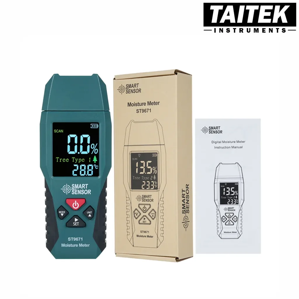 เครื่องวัดความชื้นไม้ Wood Moisture Meter SMART SENSOR รุ่น ST9671 ช่วงการวัด 2~70% ความละเอียด 0.1% เครื่องวัดความชื้นไม้ Wood Moisture Meter SMART SENSOR รุ่น ST9671 ช่วงการวัด 2~70% ความละเอียด 0.1%