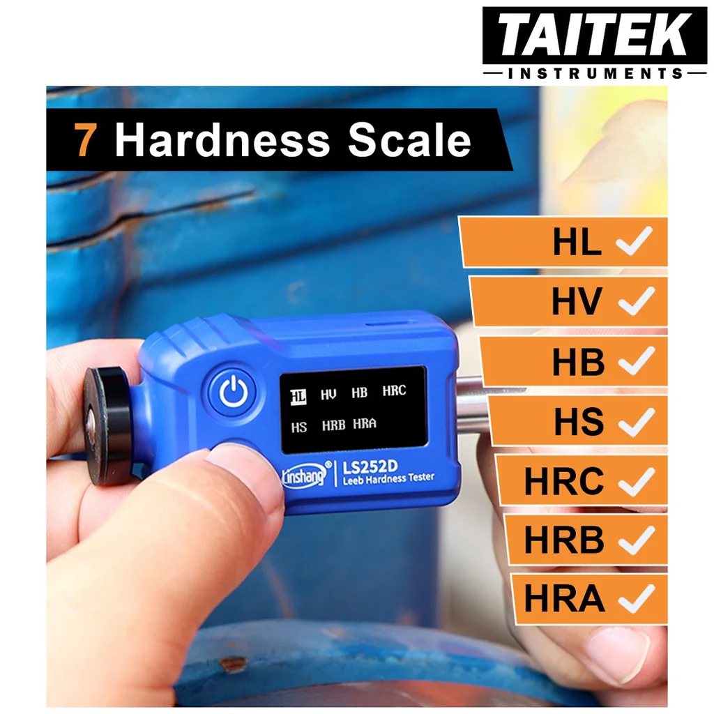 เครื่องวัดความแข็งโลหะ Leeb Hardness Tester Linshang รุ่น LS252D ความแม่นยำสูง HL HV HB HS HRA HRB HRC สำหรับเหล็กและโลหะ เหมาะกับการวัดทั่วไป เครื่องวัดความแข็งโลหะ Leeb Hardness Tester Linshang รุ่น LS252D ความแม่นยำสูง HL HV HB HS HRA HRB HRC สำหรับเหล็กและโลหะ เหมาะกับการวัดทั่วไป