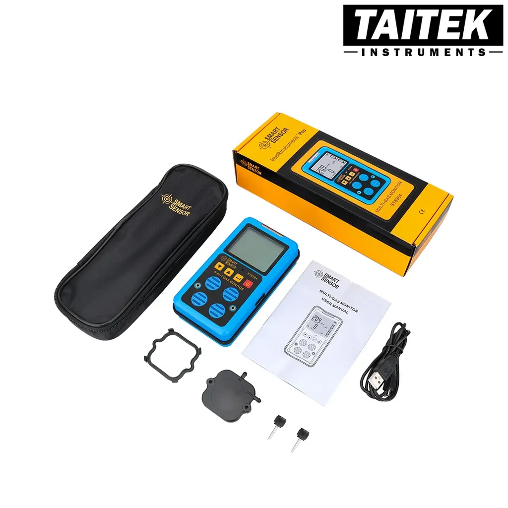 เครื่องตรวจจับก๊าซ Multifunctional Gas Detector SMART SENSOR รุ่น ST8904 4 in 1 LEL O2 H2S CO เครื่องตรวจจับก๊าซ Multifunctional Gas Detector SMART SENSOR รุ่น ST8904 4 in 1 LEL O2 H2S CO