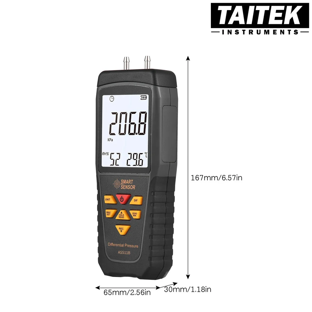 เครื่องวัดความดันต่าง Differential Pressure Meter SMART SENSOR รุ่น AS511B เครื่องวัดความดันต่าง Differential Pressure Meter SMART SENSOR รุ่น AS511B