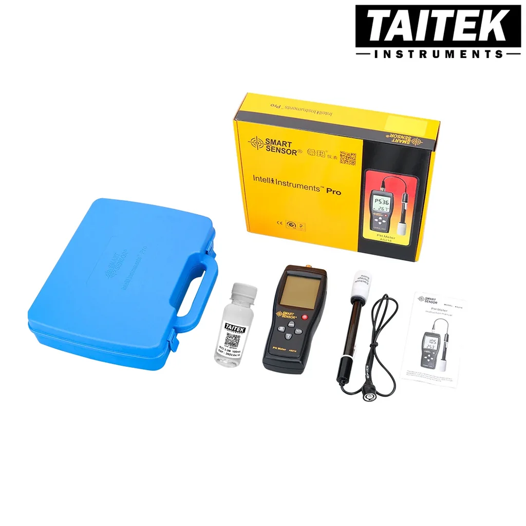เครื่องวัดคุณภาพน้ำ pH Meter SMART SENSOR รุ่น AS218 คาริเบท 3 points ค่า pH 4.00 , 6.86 , 9.18 เครื่องวัดคุณภาพน้ำ pH Meter SMART SENSOR รุ่น AS218 คาริเบท 3 points ค่า pH 4.00 , 6.86 , 9.18
