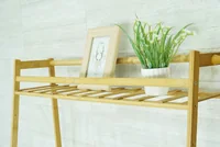 ราวแขวนผ้าไม้ไผ่ พร้อม ชั้นวางของ 80x42x140 ซม. ST06072 ราวแขวนผ้าไม้ไผ่ พร้อม ชั้นวางของ 80x42x140 ซม. ST06072