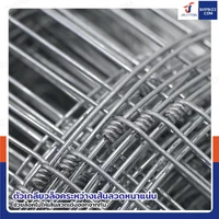 รั้วตาข่ายถักปม รุ่นตาถี่ล่างห่างบน ช่อง 4x6 นิ้ว หนา 2 มม. 1.2x30 เมตร