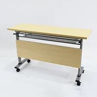 โต๊ะทำงาน โต๊ะอเนกประสงค์พับได้ รุ่นล้อเลื่อน 40x120x75 cm