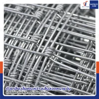 รั้วตาข่าย รั้วตาข่ายถักปม ช่อง 4x4 นิ้ว หนา 2 มม. 1.2x30 เมตร