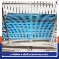 เเผ่นสเเลทพลาสติก แผ่นรองกรงสัตว์เลี้ยง 30x90x3 ซม. แพ็คละ 10 แผ่น JBUYNOW 9303