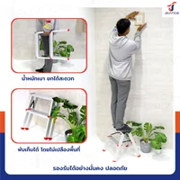 บันไดอลูมิเนียม 2 ขั้น ทรงA ขึ้นลงสองทาง JBUYNOW TD-2 บันไดอลูมิเนียม 2 ขั้น ทรงA ขึ้นลงสองทาง JBUYNOW TD-2