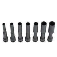 ชุดบล็อกยาว บล็อกลม บล็อกยาว 128 mm ขนาด1/2" (4 หุน) 9 ชิ้น
