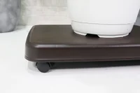 ฐานรอง พลาสติก แบบรถเข็น 5 ล้อ JP QUALITY SIZEL 28x41x7 ซม. สีน้ำตาล 4973230405289