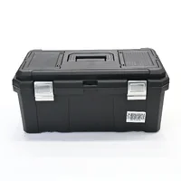 กล่องเครื่องมือพลาสติก 21 นิ้ว แบบมีถาดรองด้านใน 28x49x22 cm สีดำ