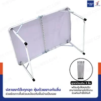 โต๊ะสนามพับได้อลูมิเนียม ปรับความสูงได้ 2 ระดับ 60x90x70 cm สีน้ำตาลอ่อน TC-9060