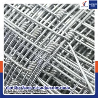 รั้วตาข่าย รั้วตาข่ายถักปม ช่อง 4x4 นิ้ว หนา 2 มม. 2x30 เมตร