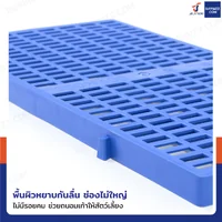 เเผ่นสเเลทพลาสติก HDPE ปูพื้น แผ่นรองกรงสัตว์เลี้ยง Load 800 kg 30x60x3 ซม. แพ็ค 10 ชิ้น เเผ่นสเเลทพลาสติก HDPE ปูพื้น แผ่นรองกรงสัตว์เลี้ยง Load 800 kg 30x60x3 ซม. แพ็ค 10 ชิ้น