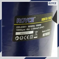 สว่านเจาะปูน เครื่องสกัดไฟฟ้า แย๊ก 30MM 1650W JBUYNOW ROYCE RDH70-1650