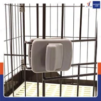 กรงสุนัข เหล็ก เคลือบสี มีถาดรองและล้อเคลื่อนที่ได้ 48x73x55 ซม. RT1908133
