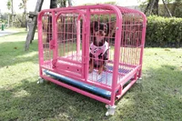 กรงสัตว์เลี้ยง เหล็ก เคลือบสี กันสนิม 45x61x58 ซม. สีชมพู RT1908131-1 กรงสัตว์เลี้ยง เหล็ก เคลือบสี กันสนิม 45x61x58 ซม. สีชมพู RT1908131-1