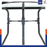 โต๊ะสนาม ติดผนัง โต๊ะกระจกครึ่งวงกลม หน้าโต๊ะกระจกใส 40x70x64 cm TC-SC090