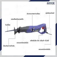 เลื่อยชักไฟฟ้า 750W JBUYNOW ROYCE RRS115-750 เลื่อยชักไฟฟ้า 750W JBUYNOW ROYCE RRS115-750