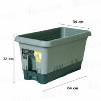 กระถางต้นไม้ 650 ML รดน้ำอัตโนมัติ สีเขียว JP QUALITY 34x64x32 ซม. MA-2286 กระถางต้นไม้ 650 ML รดน้ำอัตโนมัติ สีเขียว JP QUALITY 34x64x32 ซม. MA-2286