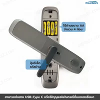 กลอนประตูดิจิตอล Smart Digital Door Lock สแกนลายนิ้วมือ รหัสผ่าน IC การ์ด F32M1 กลอนประตูดิจิตอล Smart Digital Door Lock สแกนลายนิ้วมือ รหัสผ่าน IC การ์ด F32M1