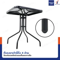 โต๊ะสนาม โต๊ะเหลี่ยม หน้าโต๊ะกระจกดำ 60x60x72 cm YLGT-005A โต๊ะสนาม โต๊ะเหลี่ยม หน้าโต๊ะกระจกดำ 60x60x72 cm YLGT-005A