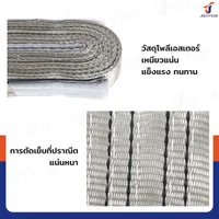 สลิงผ้าใบแบน สายพานยกของ (เซฟตี้ 4:1 มีใบเซอร์) 4 ตัน ยาว 3 เมตร JBUYNOW 4TX3M สลิงผ้าใบแบน สายพานยกของ (เซฟตี้ 4:1 มีใบเซอร์) 4 ตัน ยาว 3 เมตร JBUYNOW 4TX3M